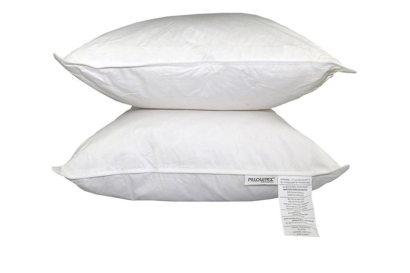 Pillowtex Hotel Feather and Down Standard Size Bed Pillow Set (2 Pack) - Image 5